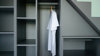 angled wardrobe
