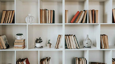 A custom bookcase
