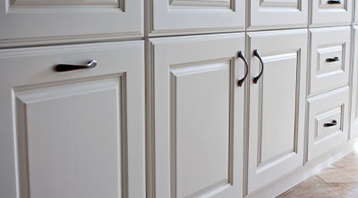 white custom cupboards