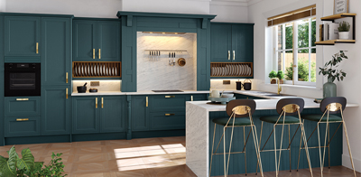 A shaker kitchen in a period property