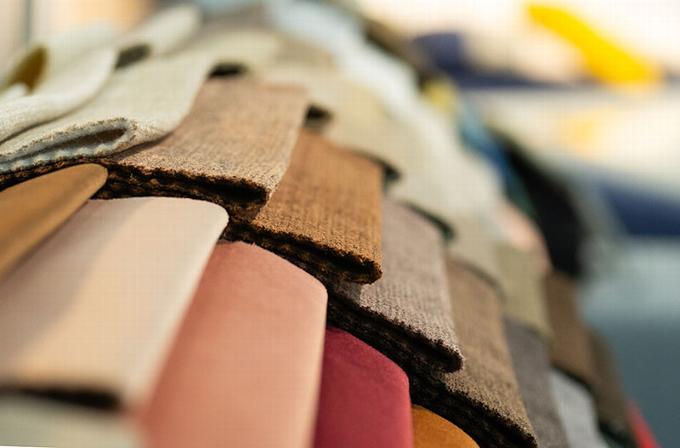 Upholstery fabric samples